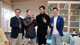 左起世新大學教授詹昭能、林映唯、温昇豪、謝祖武。（圖／三立提供）