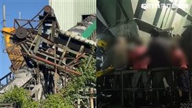 瑞穗鄉,花蓮,砂石,砂石機,工安,齒輪,工人,同事▲圖片描述。（圖／翻攝畫面）