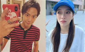 貝童彤（右）夢到已逝好友小鬼（左），她醒來後枕頭都哭濕了。（翻攝自IG@baytongtong、@aes_alien）