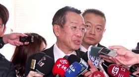 ▲國防部長顧立雄28日上午在立法院受訪。（圖／翻攝畫面）