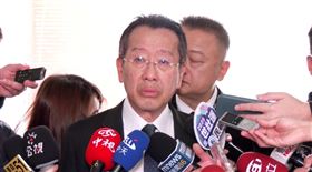 ▲國防部長顧立雄28日上午在立法院受訪。（圖／翻攝畫面）