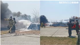 高雄,恆春鎮,屏東,金紙,雜草,火勢,掃墓,軍方,火警▲圖片描述。（圖／翻攝畫面）