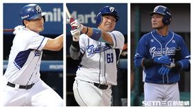 ▲富邦悍將林哲瑄、張進德、范國宸遭到減薪。（圖／記者劉彥池攝影）