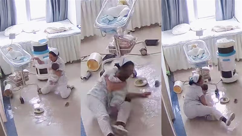 8.2強震瞬間　月子中心護理師肉身護嬰兒
