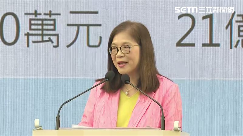 回應美37跨黨派議員關切我國國防特別預算，韓國瑜聲明「國防特別預算最優先審議」，海委會主委管碧玲認為一掃國民黨「辱美親中」的陰霾。（圖／翻攝畫面）