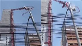 緬甸強震震垮吊臂！工人37樓甩飛臉著地亡 X