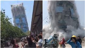 曼谷,緬甸地震,大樓,工地（圖／翻攝自Ｘ）