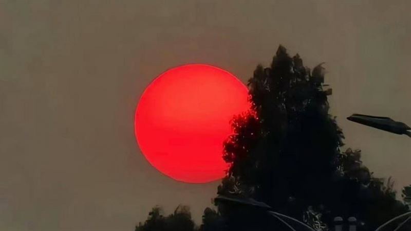 緬甸大地震後　雲南上空「血色太陽高掛」