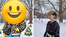 Gigi的AI圖被製成辛普森風格。（圖／翻攝自Gigi臉書）