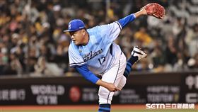 ▲中職36年，富邦悍將第3任投手廖任磊。（圖／記者劉彥池攝影）