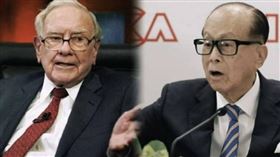 巴菲特和李嘉誠不約而同地狂囤現金資產，引起市場高度關注。（圖／報系資料照、百度）