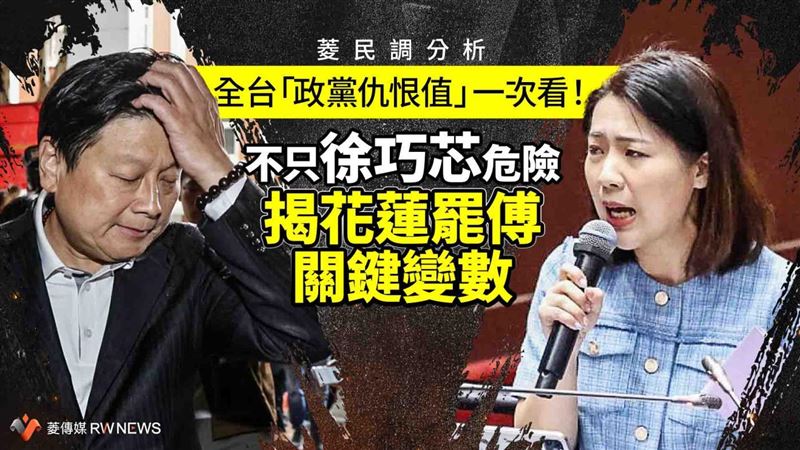 全台政黨仇恨值曝光！揭罷傅崐萁關鍵變數