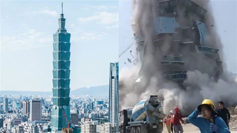 中國蓋大樓塌　網挖泰國介紹台北101酸爆