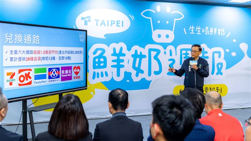 北市鮮奶週報！18.4萬學童每週免費領鮮奶