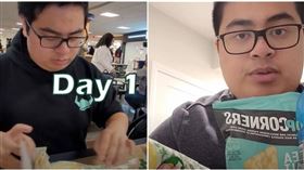 網紅連續30天都吃Subway，瘦了8公斤。（圖／翻攝自Frian Frias YT）