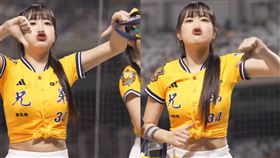 中信兄弟,Passion Sisters,邊荷律,변하율,中職,台北大巨蛋,倒讚,經紀人,乖姐(圖/baseballgameday IG)
