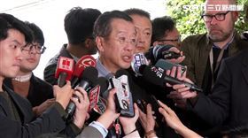 ▲國防部長顧立雄1日上午在立法院受訪。（圖／翻攝畫面）