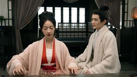 吳謹言(左)在片場看到梁永棋就心痛。（圖／中視提供）