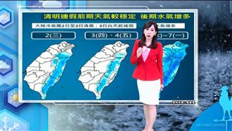 明轉晴低溫卻探10度　清明連假再變天