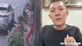 監視器拍下不明人士獨自犯案，且用手機全程錄影拍下證據，警告意味濃厚。（圖／翻攝畫面）