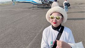 白冰冰準備搭直升機上喜馬拉雅山。（圖／長興影視提供）