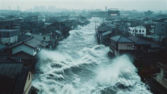 海嘯　天災　示意圖／freepik