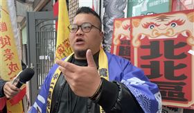 台中「第二選區」罷團發言人，自稱顏寬恒表弟，林宣宏（記者林意筑攝）