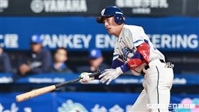 ▲中職36年新莊棒球場開幕戰，富邦悍將左外野手蔡佳諺。（圖／記者劉彥池攝影）