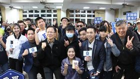 民團台中宣講惡罷退散  徐巧芯、張(啟)楷出席「惡罷退散志工團」2日在台中市南區大慶活動中心舉辦宣講活動，包括國民黨籍立委羅廷瑋（前左2）、徐巧芯（前中）與民眾黨立委張(啟)楷（前左3）、國民黨發言人李明璇（前左）等人出席。中央社記者蘇木春攝  114年4月2日