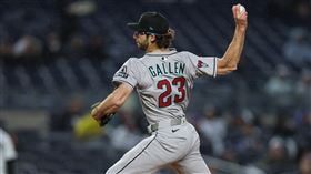 ▲響尾蛇王牌蓋倫（Zac Gallen）飆出生涯新高13次三振。（圖／路透社／達志影像）