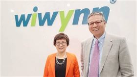 緯創董事長林憲銘和緯穎董事長洪麗寗。（圖／報系資料照）