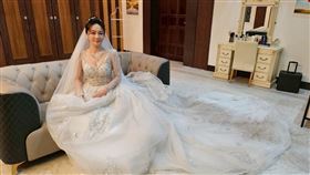 ▲游詩璟在《願望》再婚為愛披上璀璨白紗。（圖／J2 Plus婚紗攝影提供）