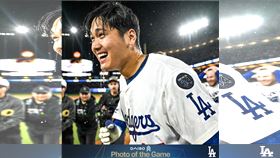 ▲大谷翔平再見轟。（圖／翻攝自道奇隊X）