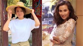 曾全裸演出！49歲「三級片女星」形象大變　赴中改當農婦（組合圖／翻攝自微博、抖音）