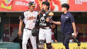 ▲統一獅捕手陳重羽傷退，由林岱安接替蹲捕。（圖／統一獅提供）