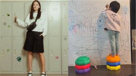 小蠻接受兒子在家中白牆塗鴉。（圖／翻攝自小蠻IG）