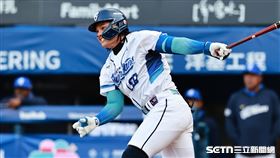 ▲中職36年新莊棒球場開幕第2戰，富邦悍將游擊手張育成。（圖／記者劉彥池攝影）