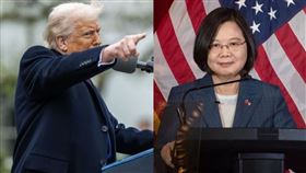 川普、蔡英文。（圖／翻攝自The White House、總統府提供）