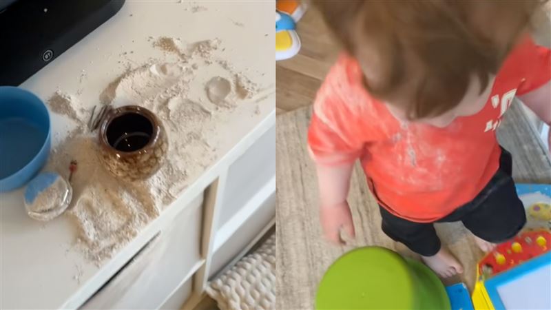 1歲兒打翻骨灰罈吞了外公骨灰　媽媽崩潰