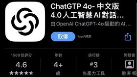 仿冒ChatGPT ChatGTP（圖／翻攝自App Store）