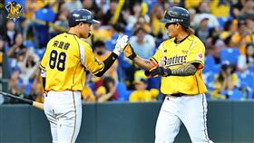 ▲中信兄弟張志豪揮出個人本季首轟。（圖／中信兄弟提供） 