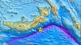 圖／翻攝自歐洲地中海地震中心（EMSC）