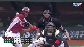 ▲林子偉被後勁的奇幻蝴蝶球K掉。（圖／擷取自CPBL TV）