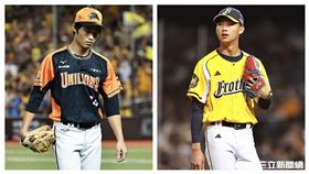 ▲統一獅和中信兄弟分別推出林詔恩跟盧孟揚先發。（圖／記者劉彥池攝影）