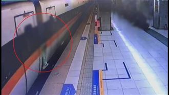 南港站來不及上車　莽男竟「掛車外」獲救