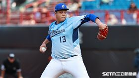 ▲中職36年例行賽，富邦悍將第3任投手廖任磊。（圖／記者劉彥池攝影）