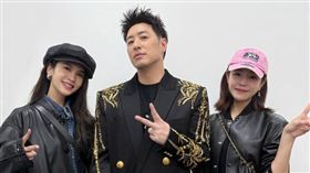 陳妍希合體潘瑋柏、楊丞琳。（圖／翻攝自陳妍希微博）