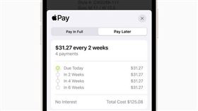 蘋果2023年推出「Apple Pay Later」，但僅經營一年多就終止服務。（圖／翻攝自Apple）