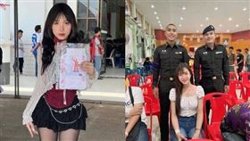 ▲泰國變性正妹現身徵兵現場，網友暴動。（圖／news1）