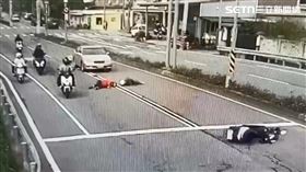 肇逃,車禍,無照,苗栗,頭份（圖／翻攝畫面）